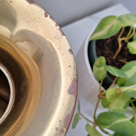 large brass vase / Vintage Chewing Tobacco Spittoon Cut Plug - Picture 5 of 6